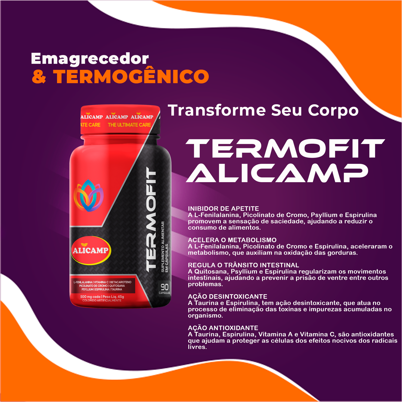 TERMOFIT ALICAMP 90 caps - Imagem 7