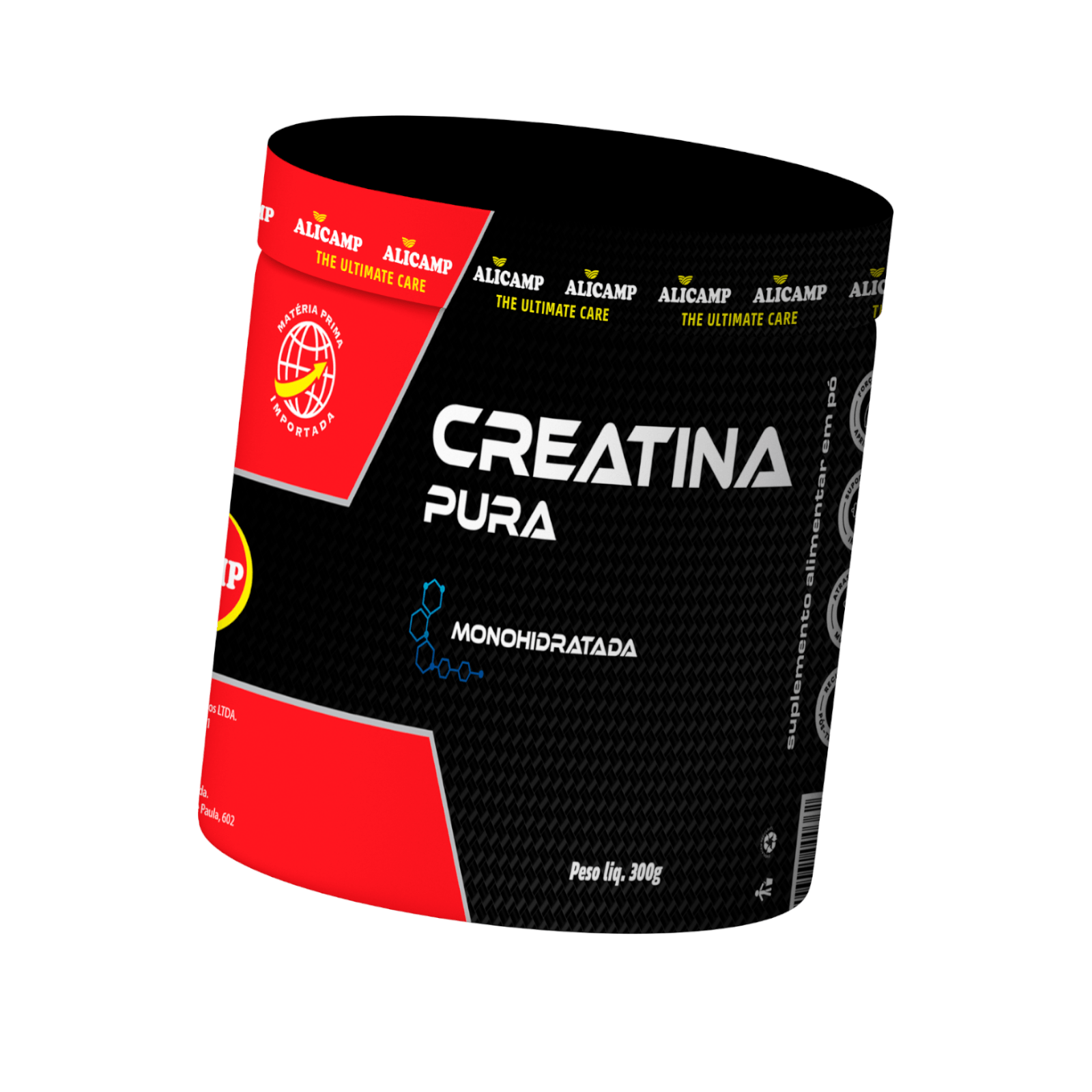 CREATINA PURA MONOHIDRATADA ALICAMP 300G